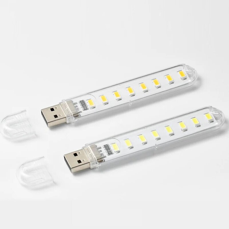 VnnZzo USB lampy LED do książki 2-24LEDS SMD 5630 5730 LED żarówka 5V wejście zasilania biały 5000-6500K ciepły biały 3000-3500K lampka nocna USB