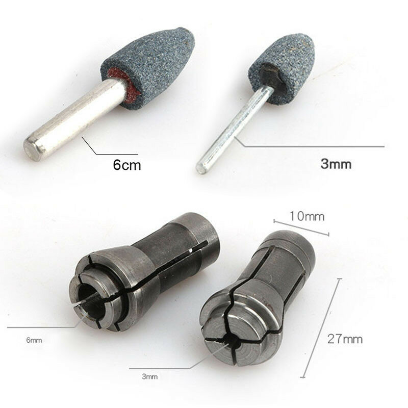 Great Price & Quality Collet Die Grinder Router 3/6mm 3pcs Adapter Chuck Parts Replacement FREE POST Durable Newest