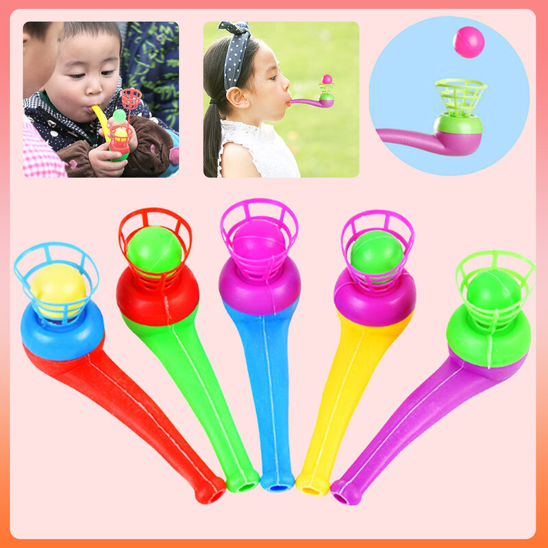 Mainan Montessori mainan anak plastik bola pipa tiup tongkat mainan papan permainan anak mainan bola pipa mainan edukasi untuk anak-anak