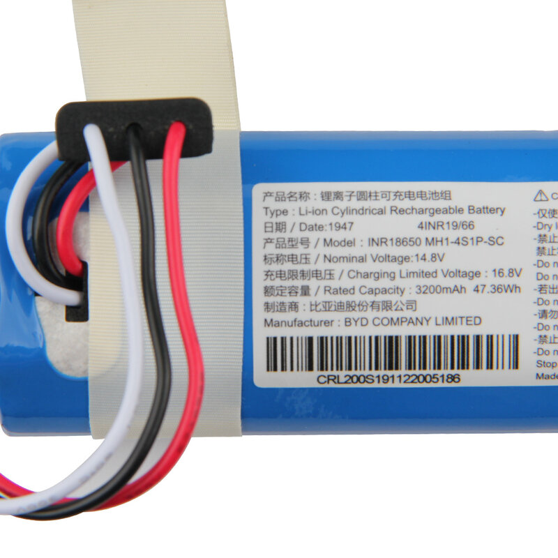 Batteria di ricambio originale per Xiaomi Mijia Mi Robot aspirapolvere P INR18650 MH1-4S1P-SC aspirapolvere Robot spazzante