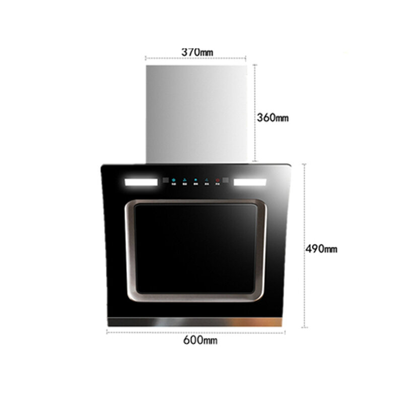 600 мм маленькая кухонная вытяжка с присоской для квартиры, Вытяжка с автоматической очисткой, домашняя аппликация