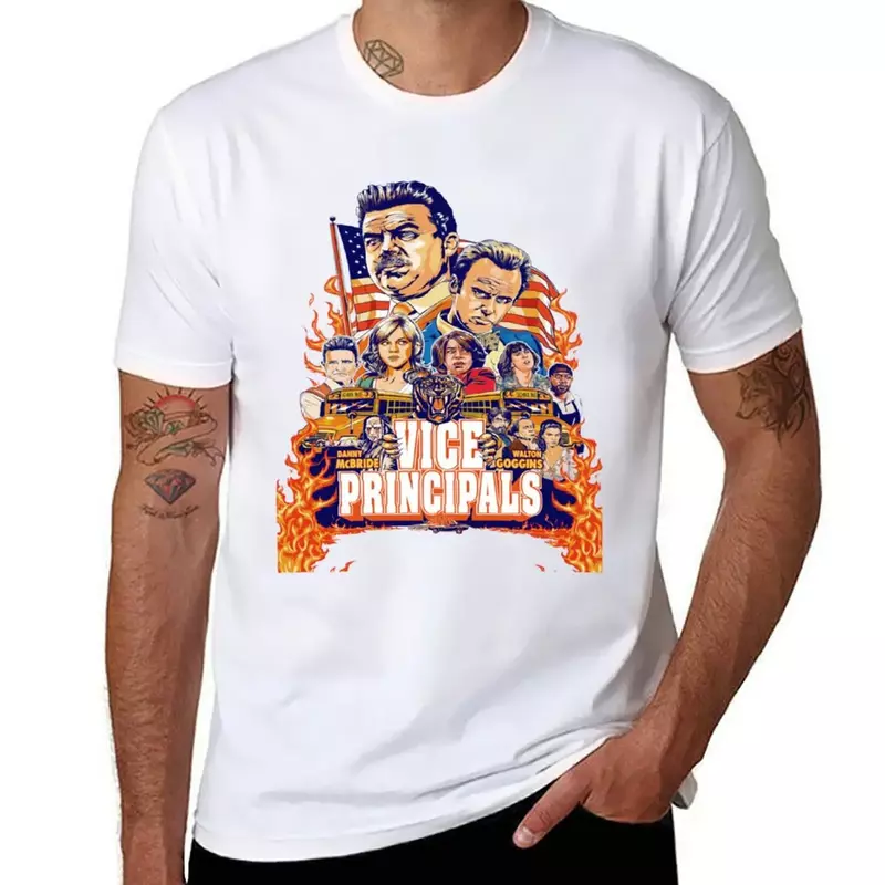 Vice princals t-shirt heavyweights summer clothes camicie graphic tees abbigliamento da uomo