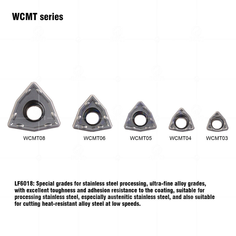 DESKAR 100% Original WCMX030208 040208 050308-SF LF6018 U-Drill Turning Tool CNC Lathe Cutter Carbide Insert For Stainless Steel