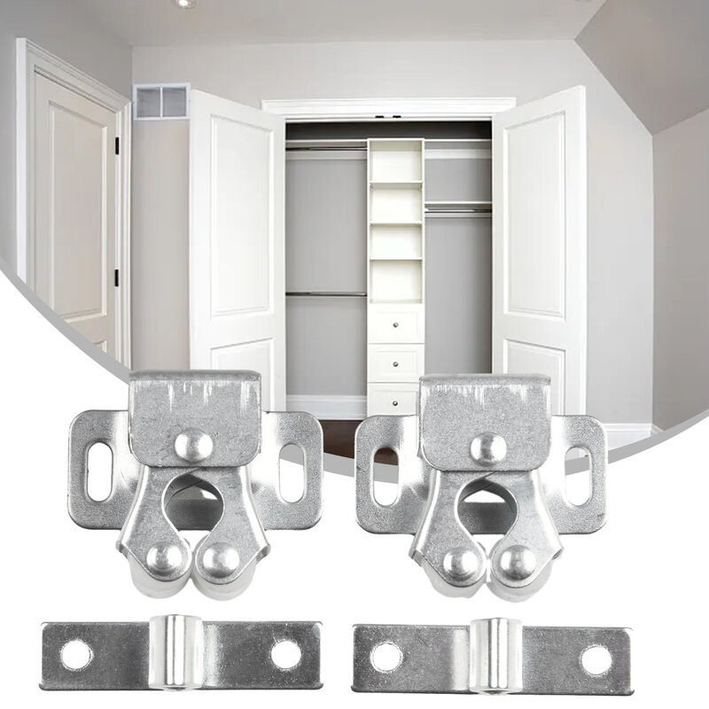 2PCS magnete cattura porta dell'armadio fermaporta tappi più stretti ammortizzatore per armadio Hardware per mobili fibbia a molla di aspirazione della porta