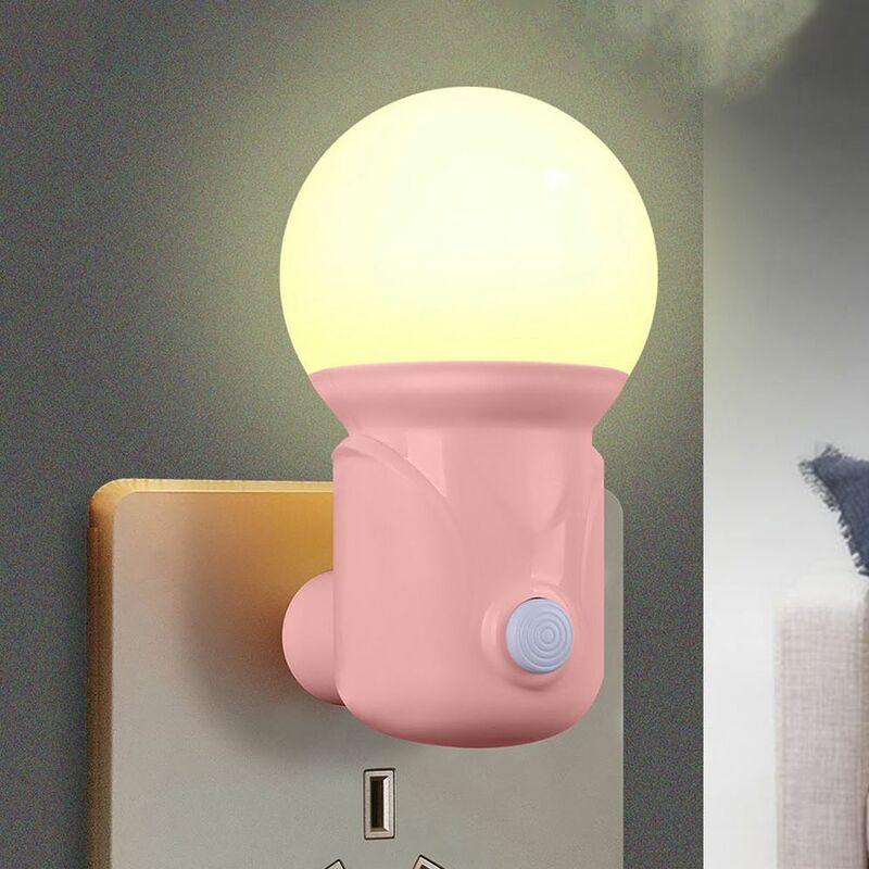 EU Plug LED Reading Lamp, alimentação do bebê dormindo, Home Supplies, luzes do quarto, Night Light, Bedside Lamp