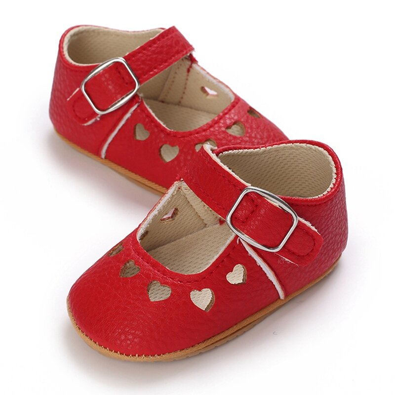 أحذية الاطفال من Baywell ، أحذية الاطفال البنات ، احذية الاطفال المجوفة ومزودة بفتحات على شكل قلب ، احذية الاطفال المضادة للانزلاق ، احذية الاطفال