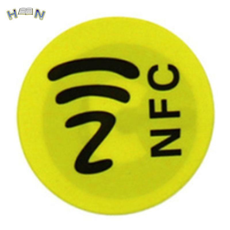 防水ペット素材nfcステッカー,すべての電話用のスマートラベル,ランダムな色,1個,ntag213