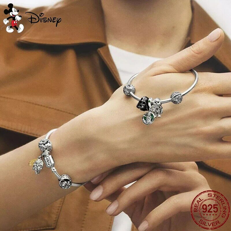 Heißer Verkauf Star Wars Yoda Form Charm Perlen passt Pandora Charms Armbänder für Frauen Silber Anhänger Perle DIY feinen Schmuck Geschenk