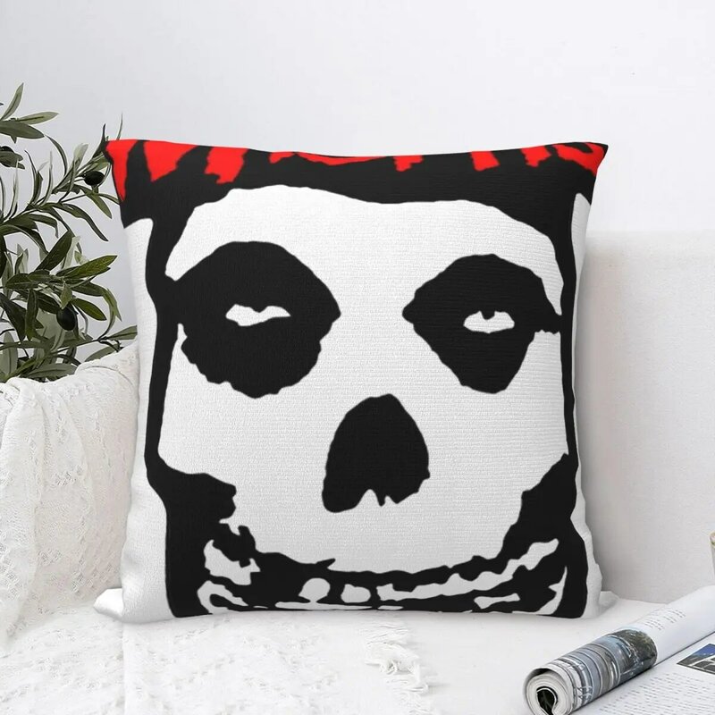 Misfits Skull Square Pillow Case for Sofa Throw Pillow