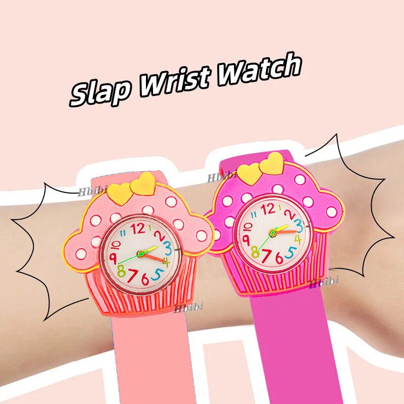 Jam tangan anak buah bunga kartun jam tangan gelang anak hadiah ulang tahun bayi jam tangan mainan belajar waktu