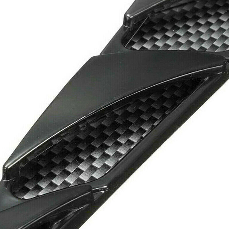 1Pair Universal Side Air Intake Flow Vent Cover Car Styling Accessories Car Exterior Decoration Car Hood Stickers Black