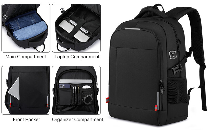 Рюкзак для ноутбука 15,6 дюйма для мужчин и женщин, рюкзак для отдыха, путешествий и альпинизма, ультратонкий, водонепроницаемый,