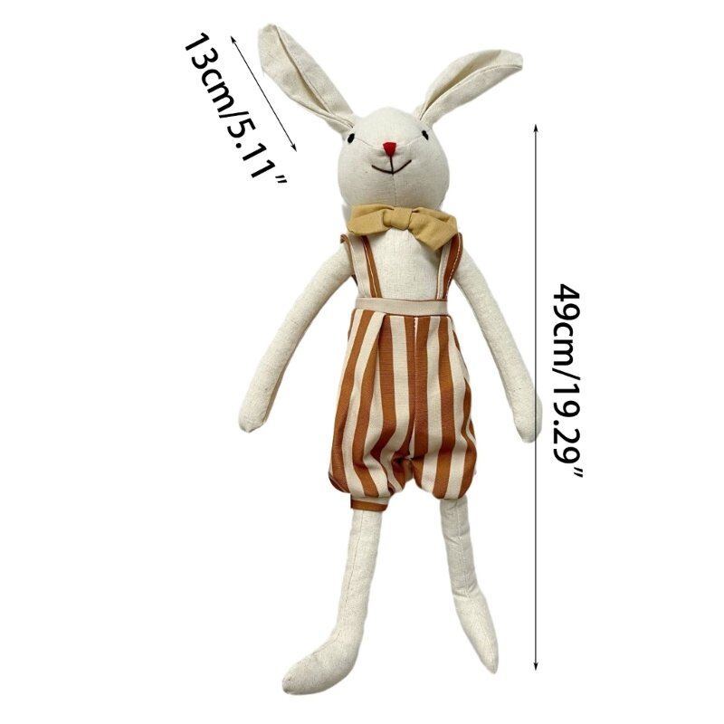 Плюшевая игрушка-Кролик для младенцев, плюшевая игрушка-кролик, реквизит для фотосъемки новорожденных, обязательный подарок для маленьких мальчиков и девочек