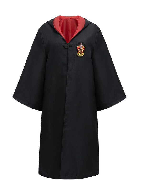 Cosplay children's and adult clothing magic cape long robe hooded sweatshirt Slytherin long robe salon accessories