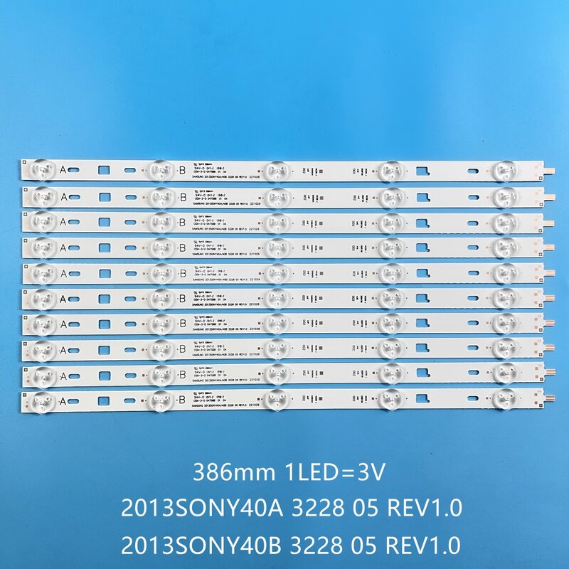 แถบไฟแบล็คไลท์ LED 10ชุดสำหรับ Sony 40นิ้ว2013SONY40B 2013SONY40A 3228 05 REV1.0 KDL-40R483B KDL-40R455B KDL-40W600B KDL-40W590B