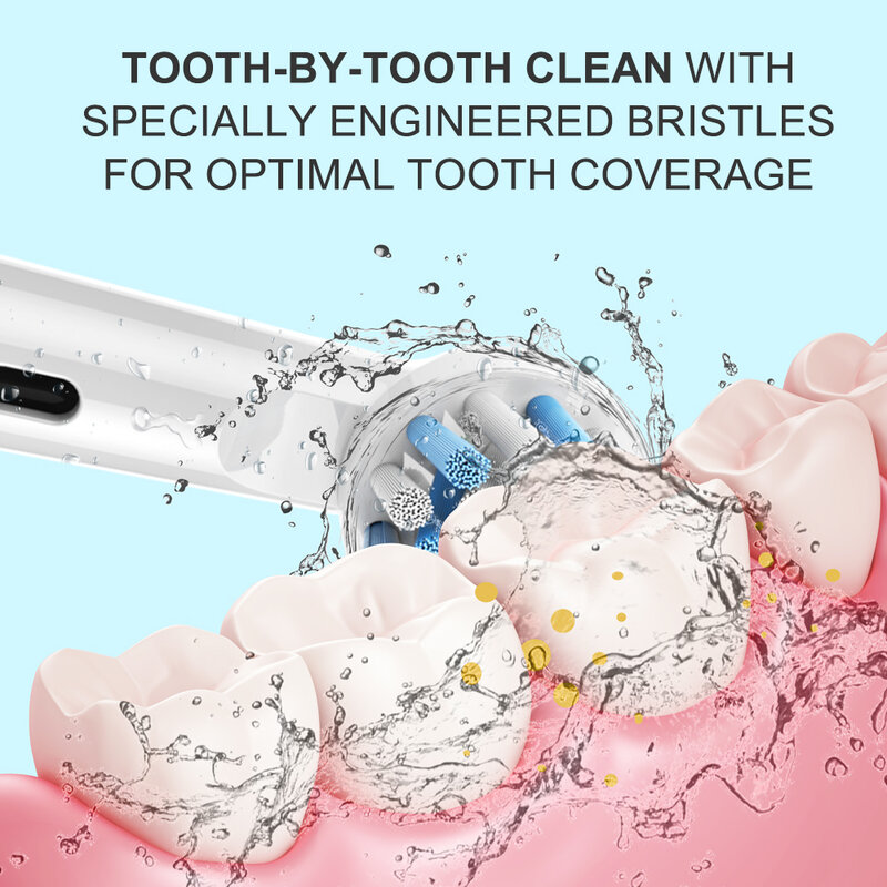 Cabezales de repuesto para Braun Oral b, compatibles con Oral-B Pro 1000/2000/3000/5000/6000, cepillo de dientes inteligente y Genius