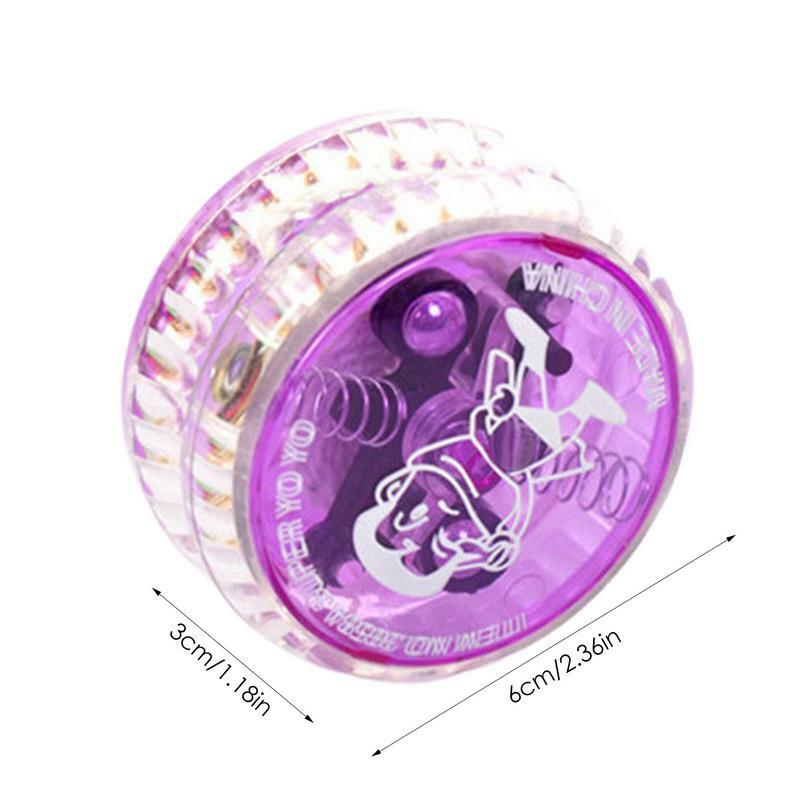 Mini LED Yoyo Ball Toys para Crianças, Clássico, Criativo, Moda, Entretenimento, Jogo Cerebral, Esportes, Presente para Crianças, 1Pc