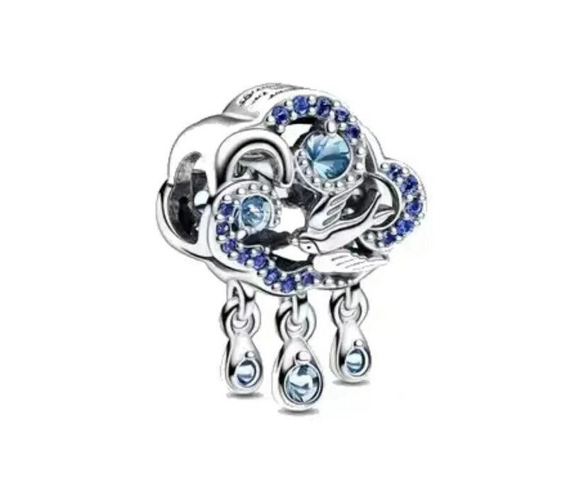 2023New hot selling sterling Silver fitted original Disney Pendant charm beads suitable for women DIY bracelet jewelry gifts