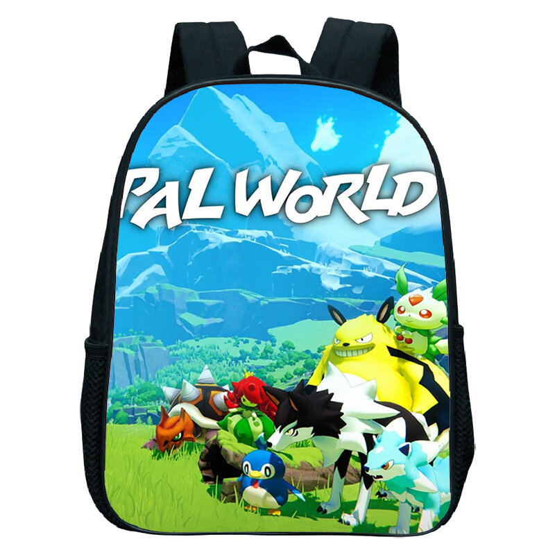 Ransel Palworld tahan air untuk anak-anak tas buku TK tas sekolah kartun anak laki-laki perempuan ransel Anime anak-anak Mochila Infantil