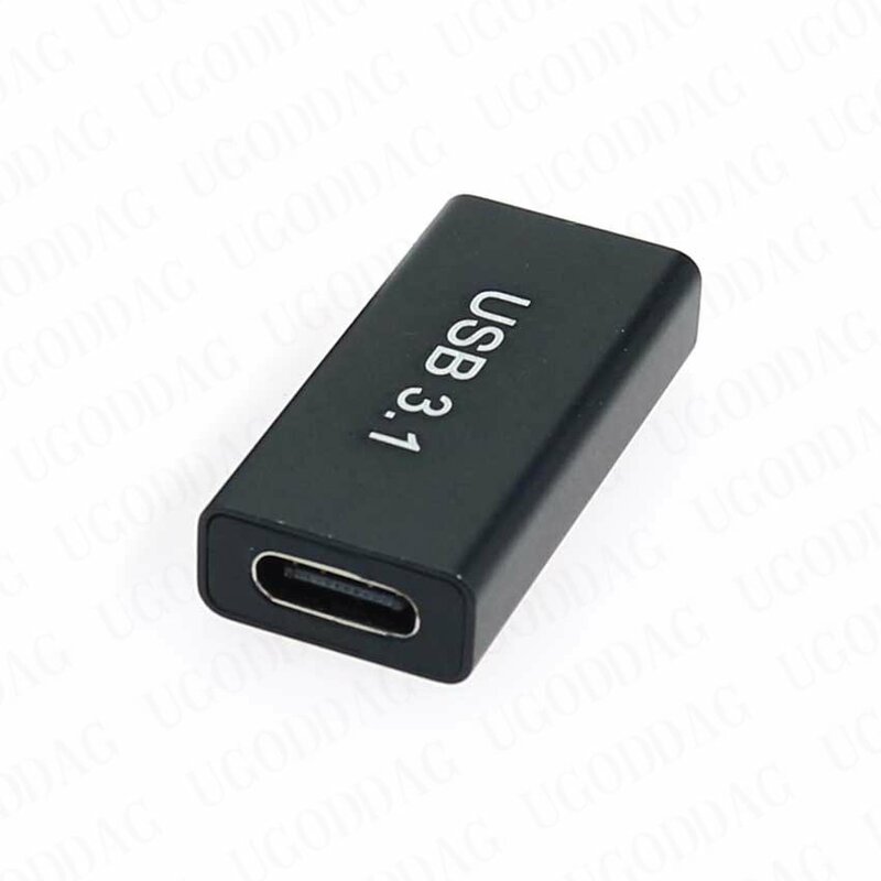 Acoplador USB 3,0 de 1/2 piezas, adaptador hembra a USB tipo C hembra, supervelocidad, USB 3,0, convertidor de conexión