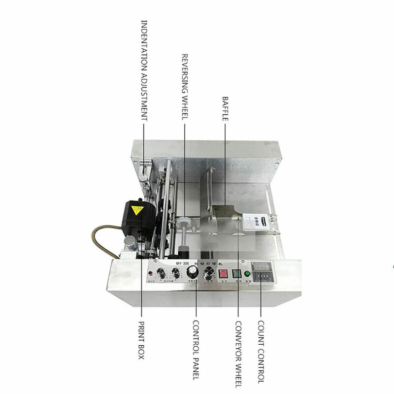 Máquina automática de grabado en caliente, soldador de impresión de logotipo personalizado de cuero para madera, alimentos, galletas, pasteles, marca