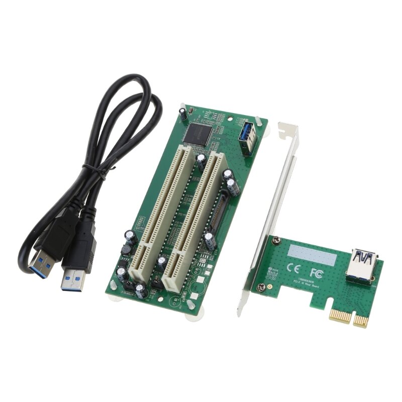 Pulpit PCI-Express PCI-e na karta adaptera PCI USB3.0 dodaj karty konwerter PCIe na podwójne gniazdo Pci karta rozszerzeń