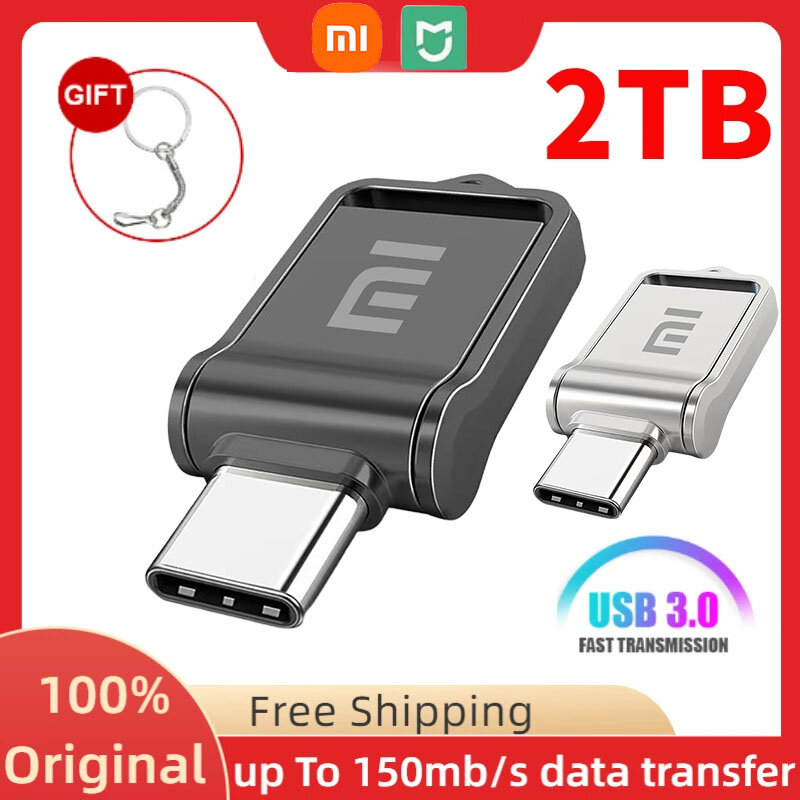 Mijia xiaomi metall usb 3,0 pen drive 1tb 2tb usb flash drive speicher stick usb stick TYPE-C stift laufwerk memoria usb disk für laptop