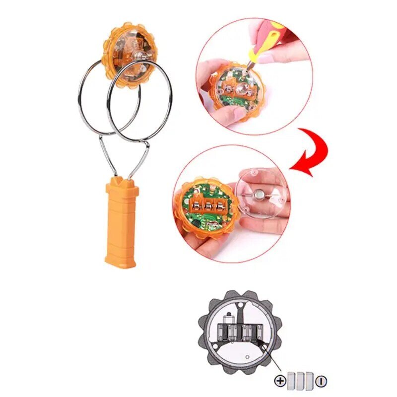 Roterend draaiend speelgoed Gloeiende kinetische wielspinner Kleurrijk roteren gyroscoop Interactief handspeelgoed Heren Dames