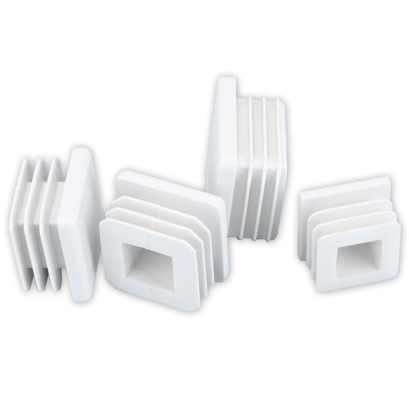 Tapones de Plástico cuadrados o rectangulares para tubos, insertos de tubo, cubierta antipolvo para pies de Silla, almohadillas para pies de muebles