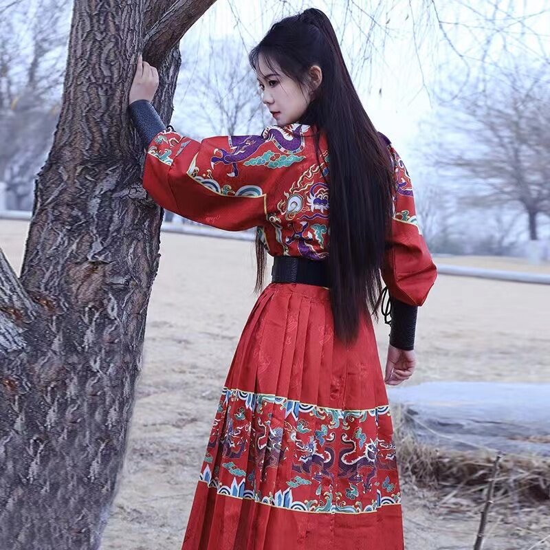 Hanfu Ming Dynasty asli Pria Wanita pakaian ikan terbang kostum Bodyguard Kaisar pendekar kuno anak laki-laki perempuan 2024