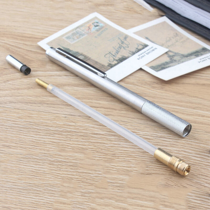 Lápis Mecânico com Fios, Escritório e Material Escolar, Full Metal, Arte, Desenho, Pintura, Automático, 0.3mm, 0.5mm, 0.7mm, 0.9mm, 1.3mm, 2.0mm, 3,0 milímetros