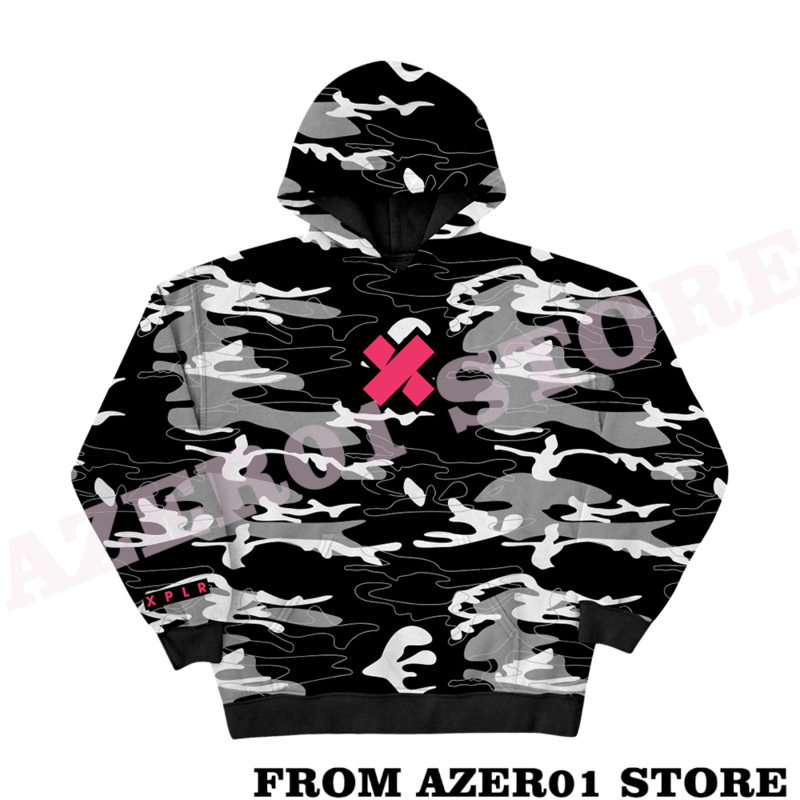 XPLR Season 2 Black Camo Hoodie Hoodies Merch Cosplay Winter Men/Women Hooded Sweatshirt ColbyBrock SamGolbach  Long Sleeve