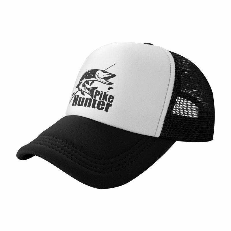 Custom Classic Pike Hunter Fish Baseball Cap for Men Women Breathable Fishing Fisherman Trucker Hat Sports