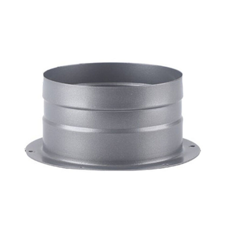 Adapter Flange Connection Flange Flange Adapter Galvanized Gray Metal Vent Pipe Wall 100mm 1pcs 200mm Brand New