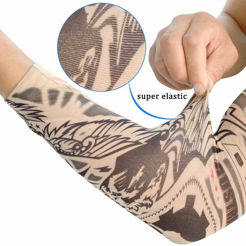 1 pz nuova protezione UV da corsa Sport all'aria aperta copertura del braccio di pallacanestro maniche del braccio del tatuaggio maniche del braccio del fiore protezione solare