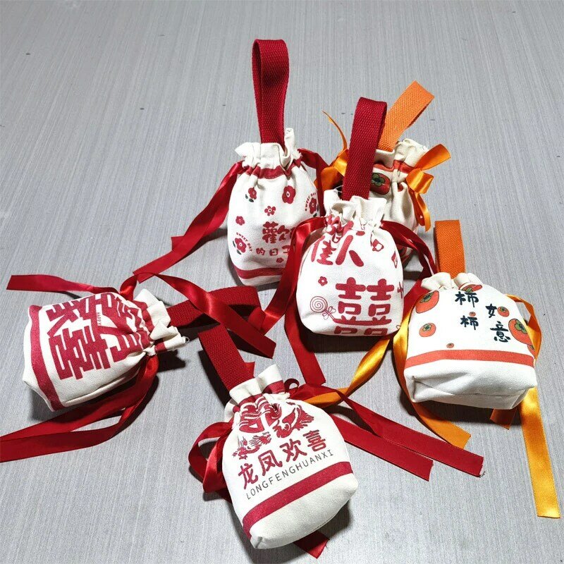 Nuovo sacchetto di caramelle di nozze regalo di nozze in tela portatile creativo classico Casual