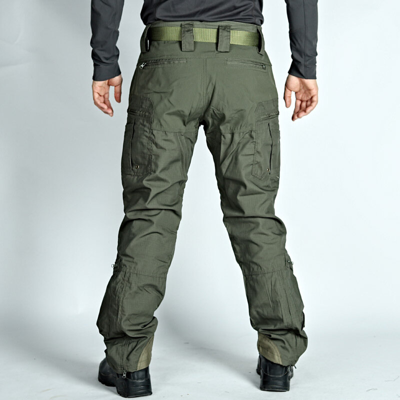 Męskie spodnie Cargo na zewnątrz odporne na ścieranie z wieloma kieszeniami wędrówki spodnie treningowe męskie wodoodporne luźne spodnie wiosna jesień