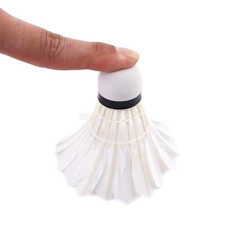 12PCS Goose Feather Badminton Outdoor Sport  Training Game Flying Stability Durable Balls