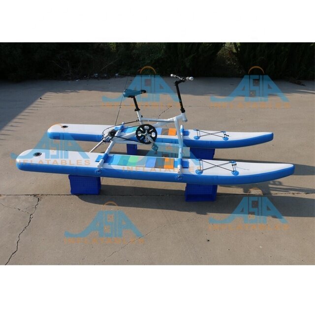 Factory Price Inflatable Water Pedal Bike Boat For Water Sports Inflatable Floating Pedal Bicycle Aqua Bike Sea Water Bike