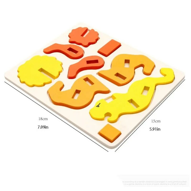3D Cartoon Intelligence Game Puzzle Board para crianças, brinquedos de madeira, pinguim e coelho, pato e animais