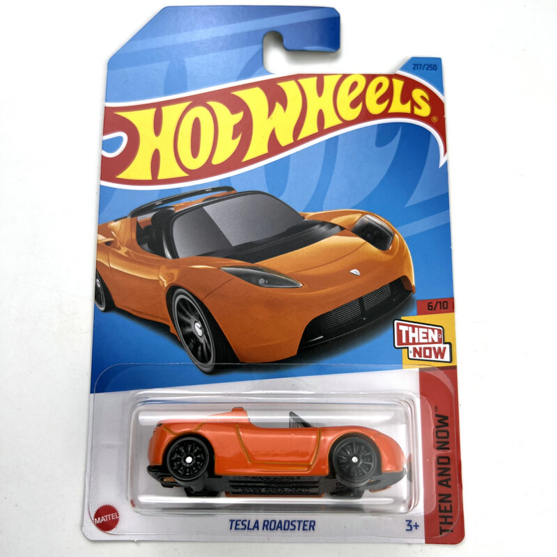 Veículos modelo fundidos do brinquedo do metal, carros quentes das rodas, TESLA ROADSTER, 1:64, 2023-217