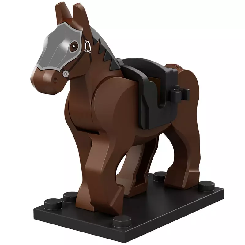 Single Sell Medieval Knight Roman War Horse Rohan Animal Building Blocks Action Figures Toys For Children XP1007-1016