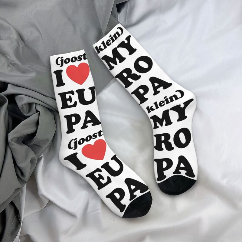 Европейские Носки «I Love My Europe Joost Klein», модные мужские и женские носки из полиэстера, новые носки на весну, лето, осень, зиму, подарок