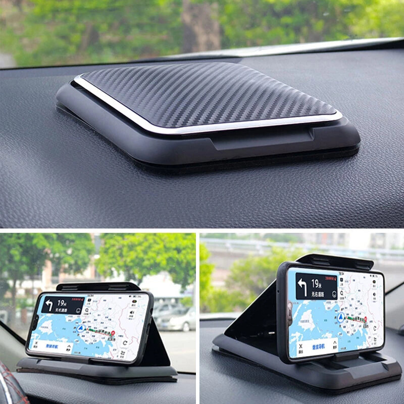 Auto Telefon Halter Halterung Universal Dashboard Telefon Halter für Auto Anti-Slip Silikon Saug Pad Einstellbare Smartphone Unterstützung
