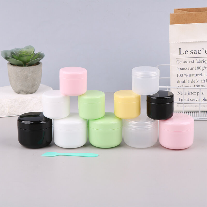2 Stuks Navulbare Flessen Plastic Lege Make-Up Pot Pot Reizen Gezichtscrème/Lotion/Cosmetische Container