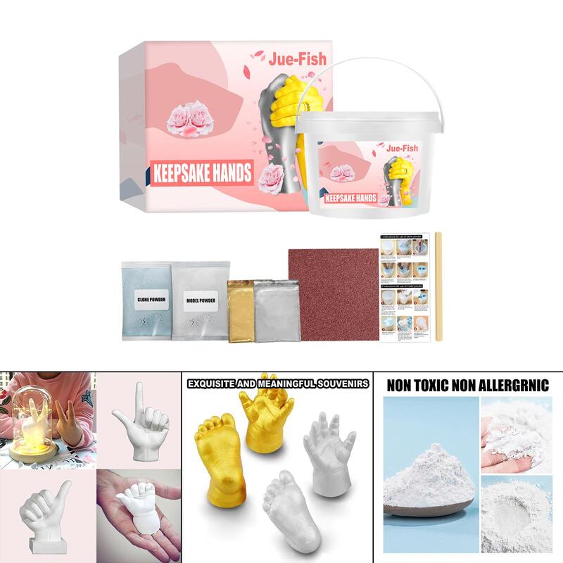Kit de fundición a mano para bebé, mano, pie, boda, parejas, manos, recuerdos, yeso