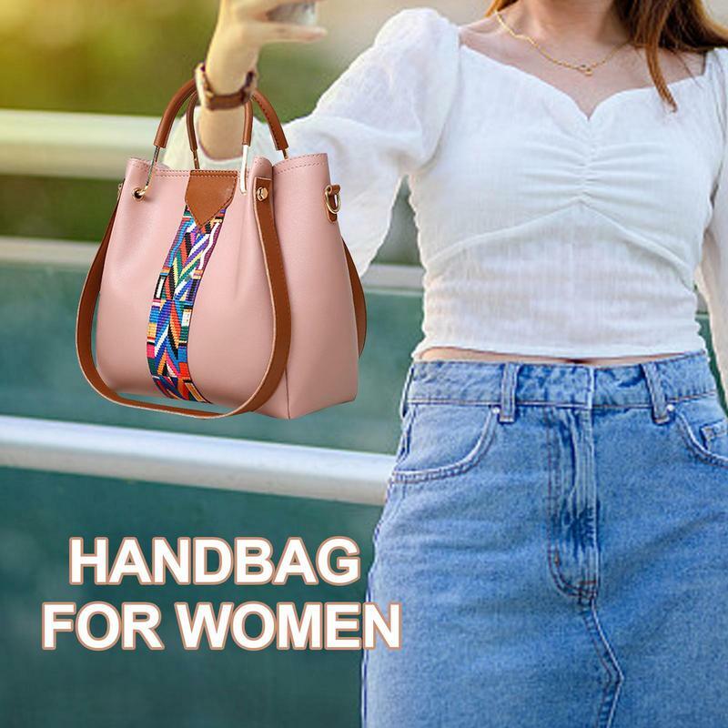 Borsa donna moda borsa a tracolla in quattro pezzi Set borsa a tracolla portafoglio borsa ragazze borsa