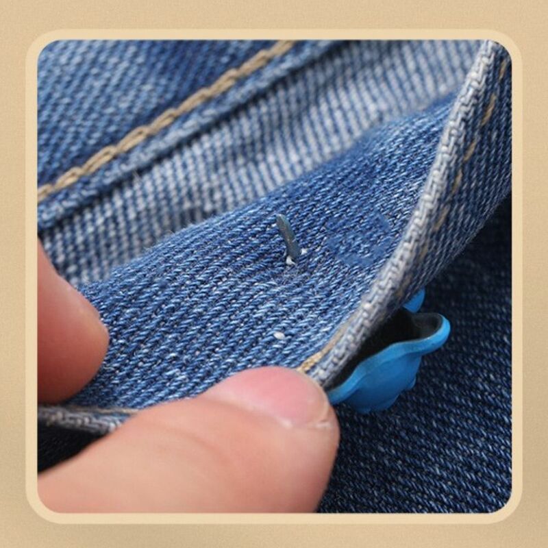 Teruggetrokken Taille Naadloze Rok Broek Jeans Afneembare Taille Knoop Kleding Accessoires Taille Strakke Clip Taillepin Gesp