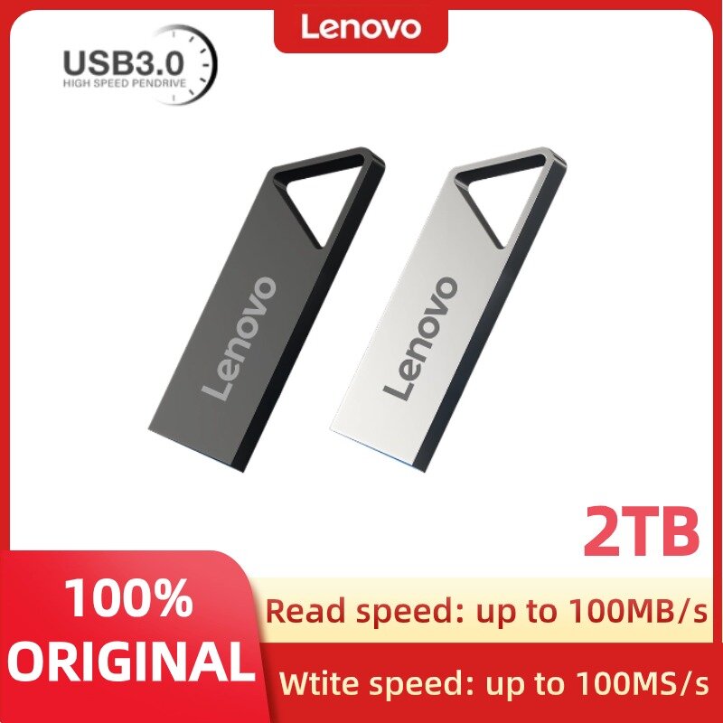 Lenovo USB 3.0 SSD Флеш-накопитель Usb Flash Drives 2TB Fast Speed Memória USB Real Capacity Cle Usb 1TB Pen Drive For Pc Laptop