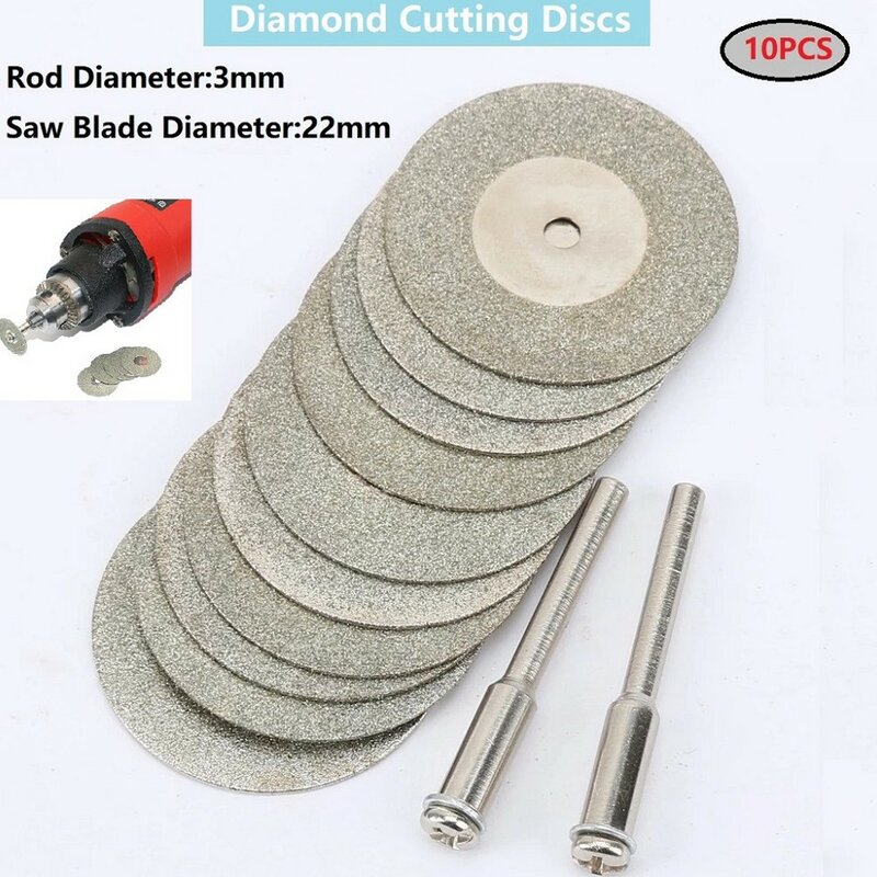High Quality Craft Work Jewelry Making Arbor Shafts Cutting Blade Disc 2*Arbor Shafts 12PCS/SET 22mm 38mm Long